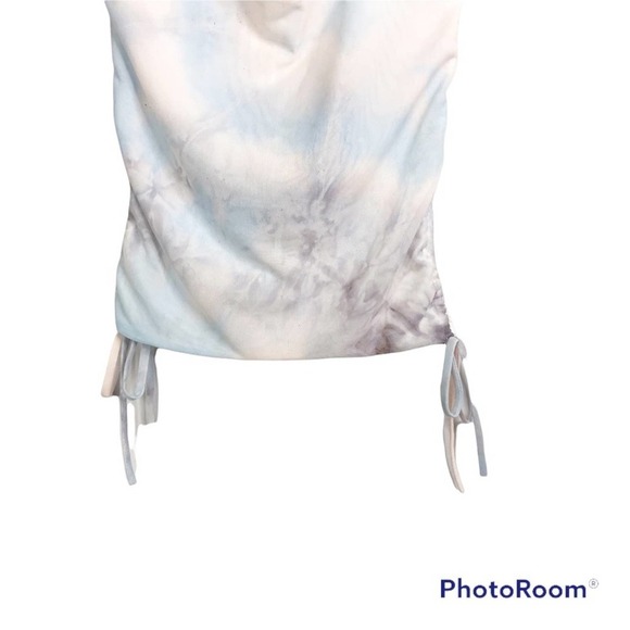 Le Lis pastel tie dye halter top with adjustable ruched sides size S NWT - Picture 4 of 6
